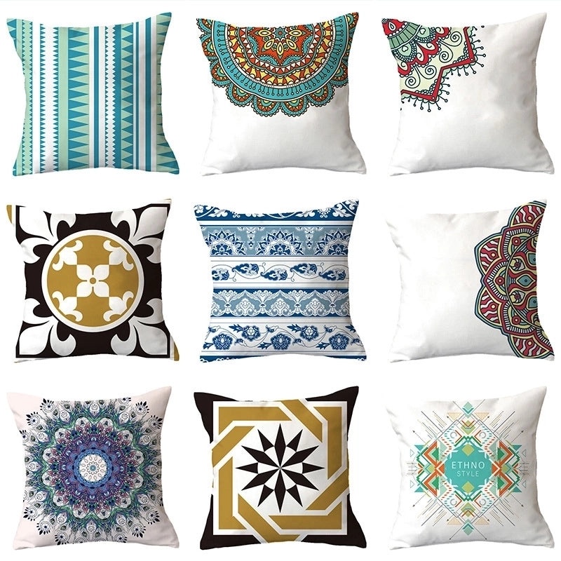 Chinoiserie Style Plush Pillow Covers for Vacation Home Decor | Home Decor & Pillow Covers
