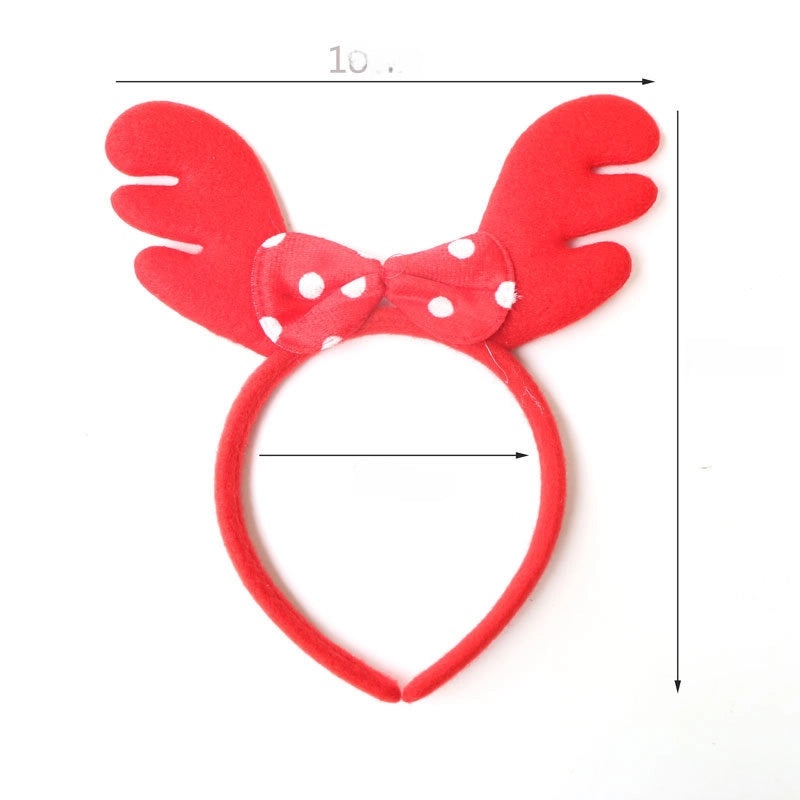 Festive Christmas Hairband with Santa Snowman and Reindeer Antlers for Kids Party Wear|Christmas Accessories