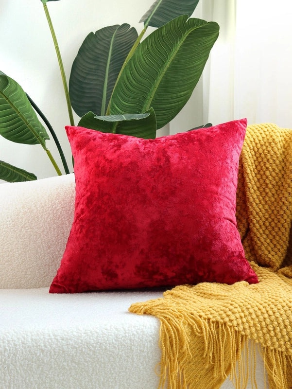 Simple Solid Color Polyester Pillow Covers|Home Decor & Bedding Accessories