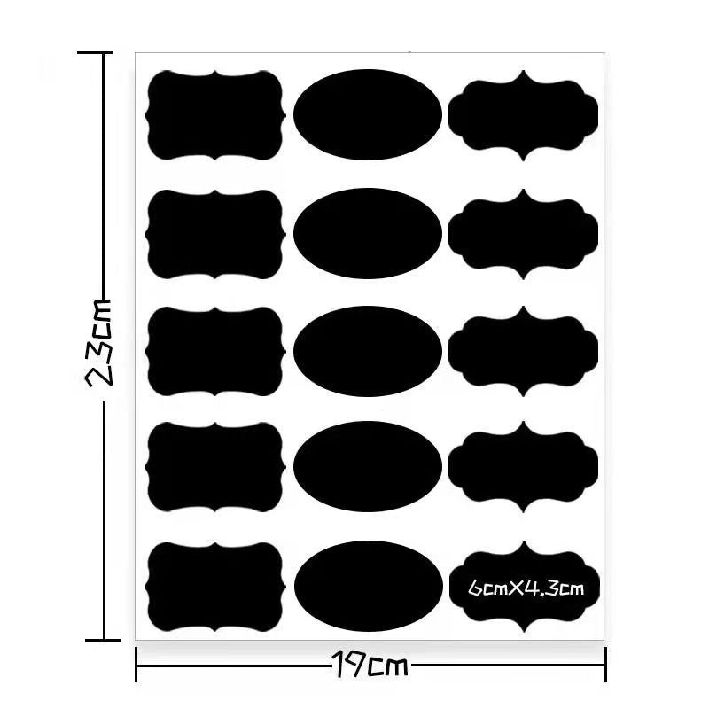 Writable Removable Waterproof PVC Blackboard Label Sticker for Home Office | Home & Office Supplies