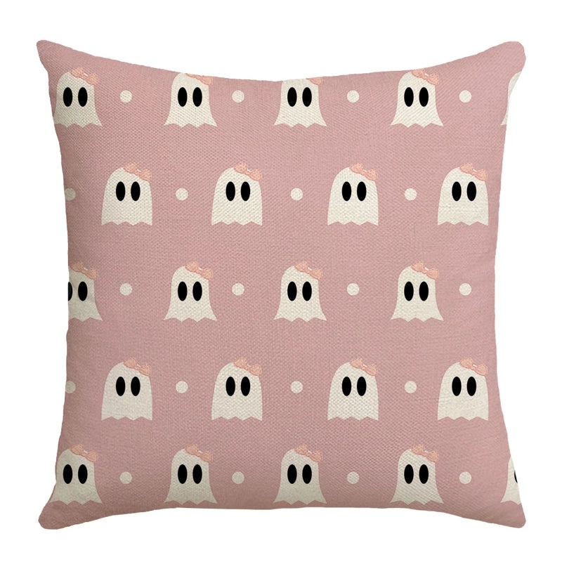 Halloween Nordic Pumpkin Ghost Linen Pillow Covers for Couch Sofa Decor | Home Decor & Pillows