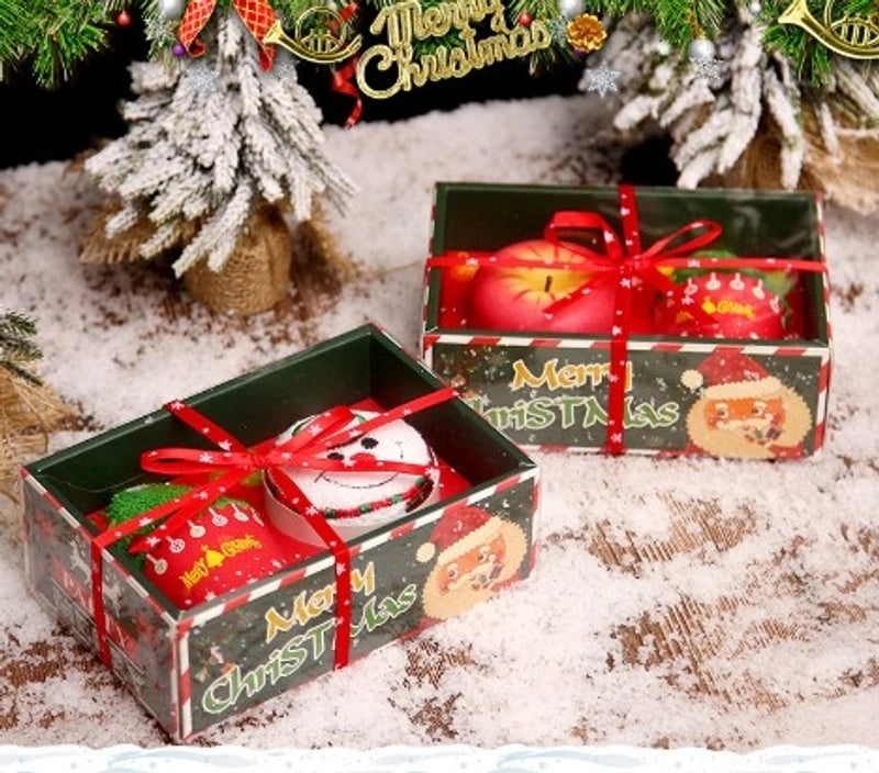 Christmas Holiday Party Favor Gift Bags Santa Claus Tree Design Family Gathering Festival Towels|Holiday Party Supplies