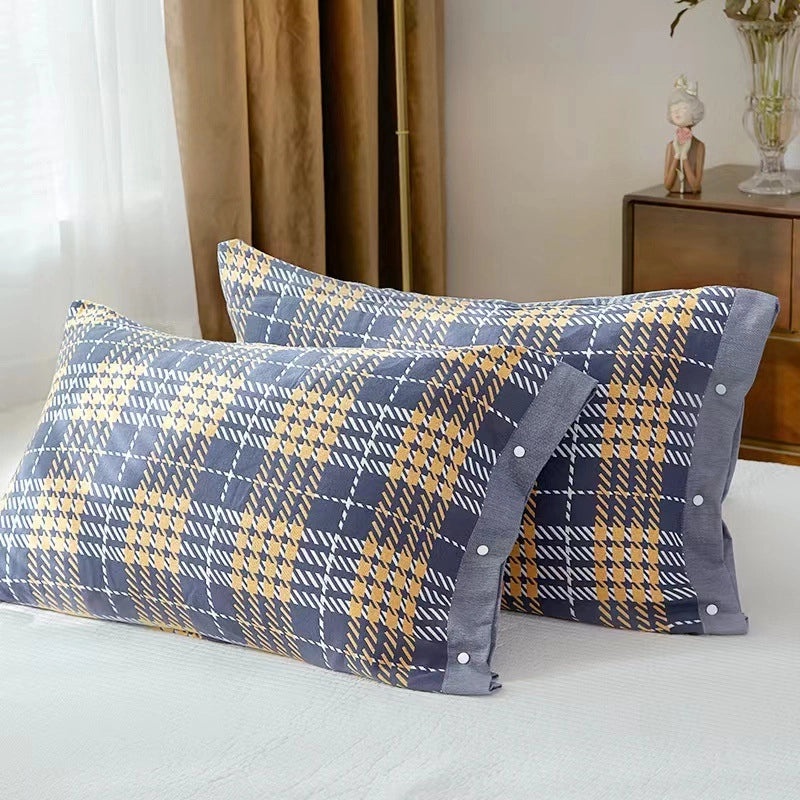 Summer Cotton Gauze Pillowcase with Snaps One Pack 40x60cm & Latex Pillowcase 48x74cm | Home Textiles