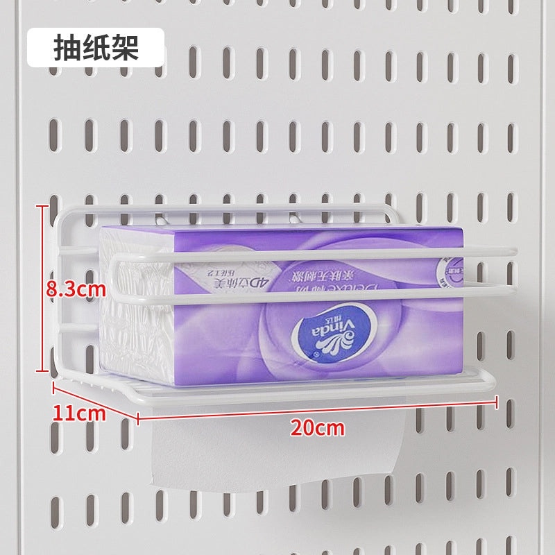 Multi-Functional Wall-Mounted Storage Rack No-Drill Hook Organizer for Kitchen Bathroom Dorm Entrance|Home Storage & Organization