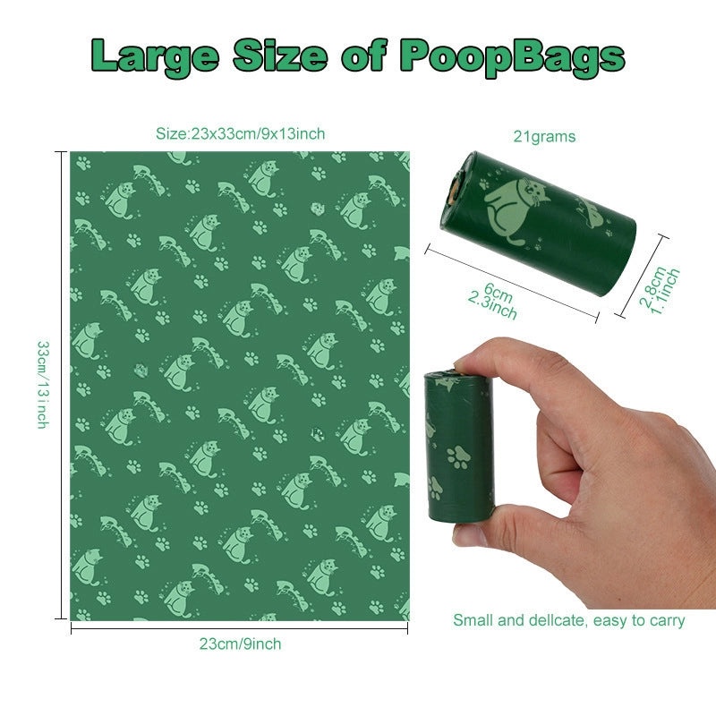 Biodegradable Dog Poop Bags Single Roll|Pet Supplies