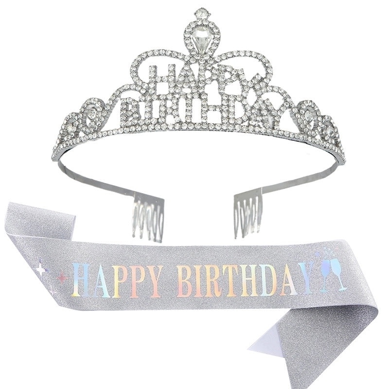 Stylish Metal Crown Letter Set - 2 Pieces | Jewelry & Accessories