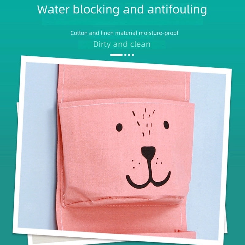 Waterproof Fabric Hanging Storage Bag for Bedside Wall and Door | Home Organization