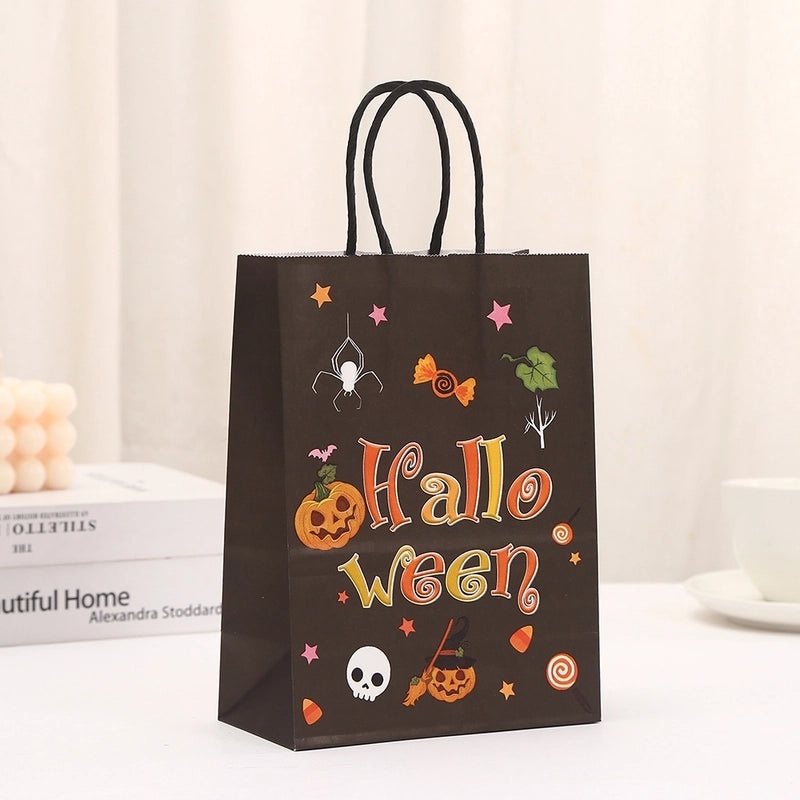 Halloween Pumpkin Ghost Paper Gift Bags for Party Favors|Party Supplies