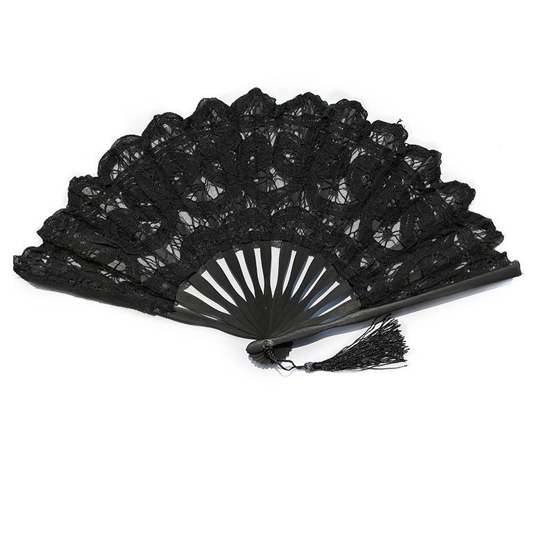 Vintage Bamboo Lace Folding Hand Fan 1 Piece|Accessories & Fashion