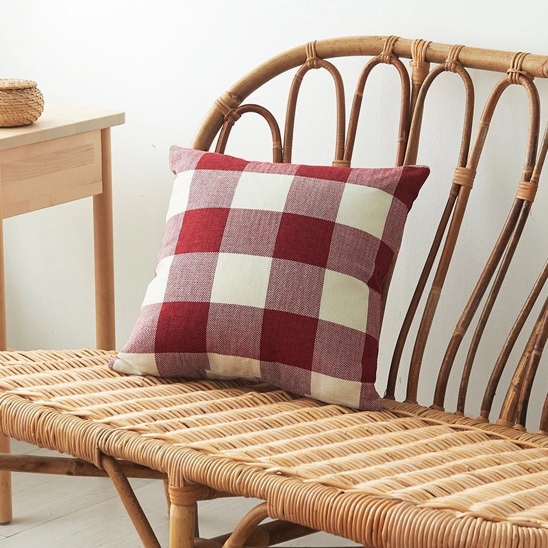 Multicolor Striped Cotton Linen Pillowcase|Home Textiles Pillow Covers