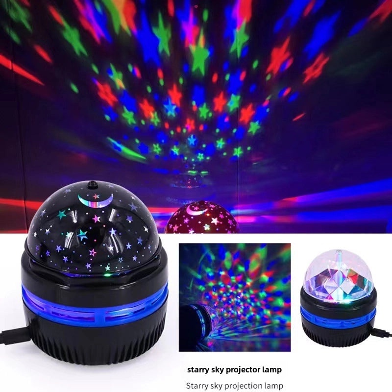 Starry Sky Projector Lamp with Music for Christmas Halloween Party Atmosphere | Home Decor & Lighting