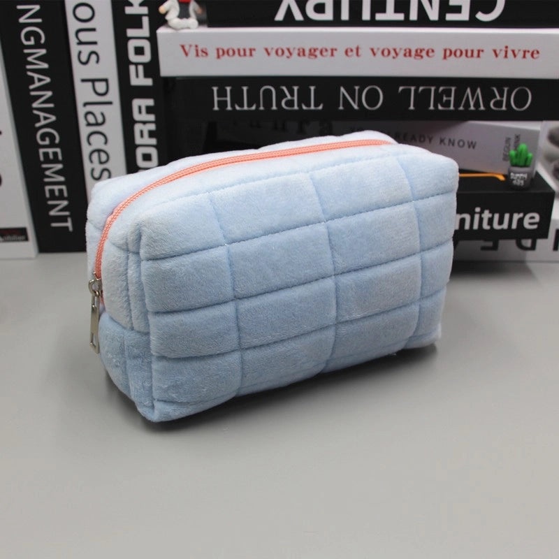 Japanese Style Pillow Pencil Case Large Capacity Cosmetic Bag for Women Student Stationery Storage|Cosmetic Bags & Cases