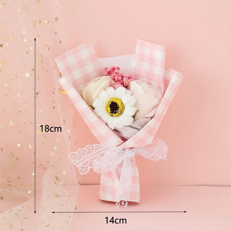 Valentine's Day New Year Father's Day Cute Dried Soap Flowers Artificial Floral Decorations|Home Decor Artificial Flowers