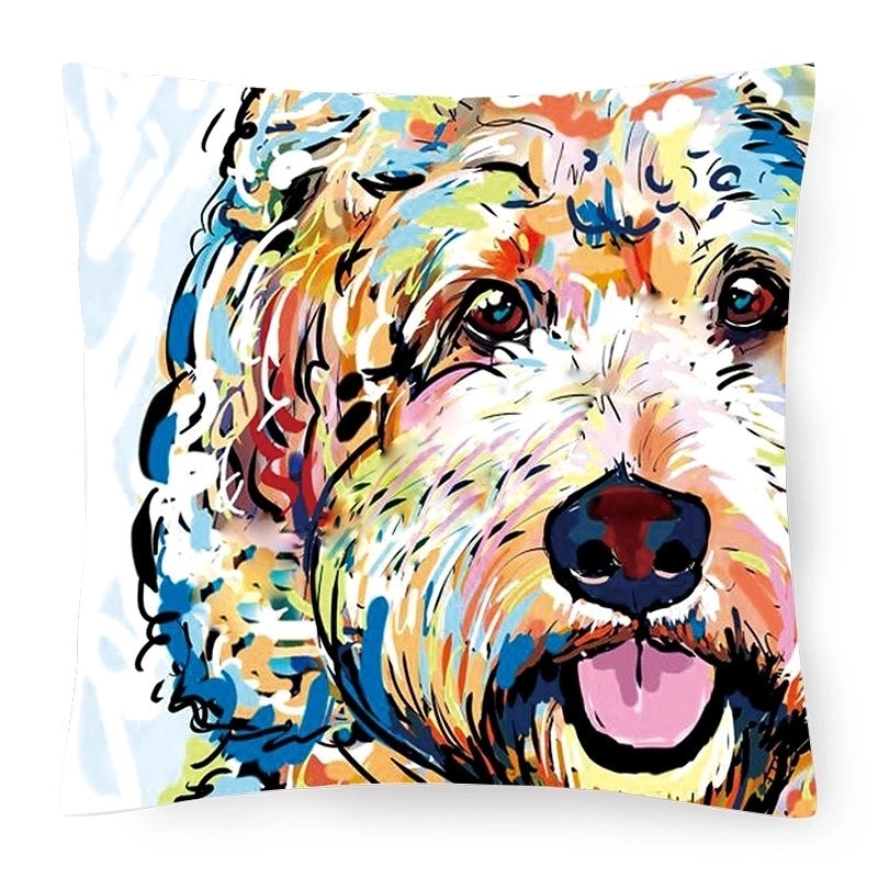 Adorable Country Style Cartoon Dog Plush Cushion|Home Decor Pillows