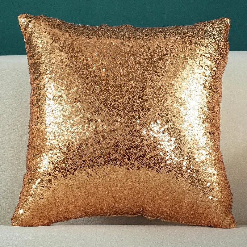 Elegant Vintage Solid Color Sequin Pillow Covers|Home Decor Pillows