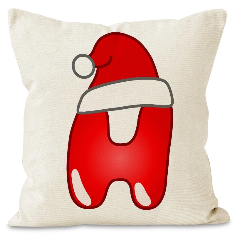 Nordic Christmas Pillow Covers Cute Modern Santa Hat Linen Polyester Sofa Cushion Cases|Home Decor Pillows
