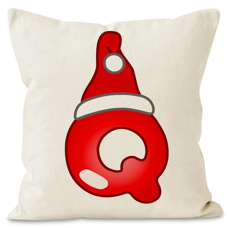 Nordic Christmas Pillow Covers Cute Modern Santa Hat Linen Polyester Sofa Cushion Cases|Home Decor Pillows