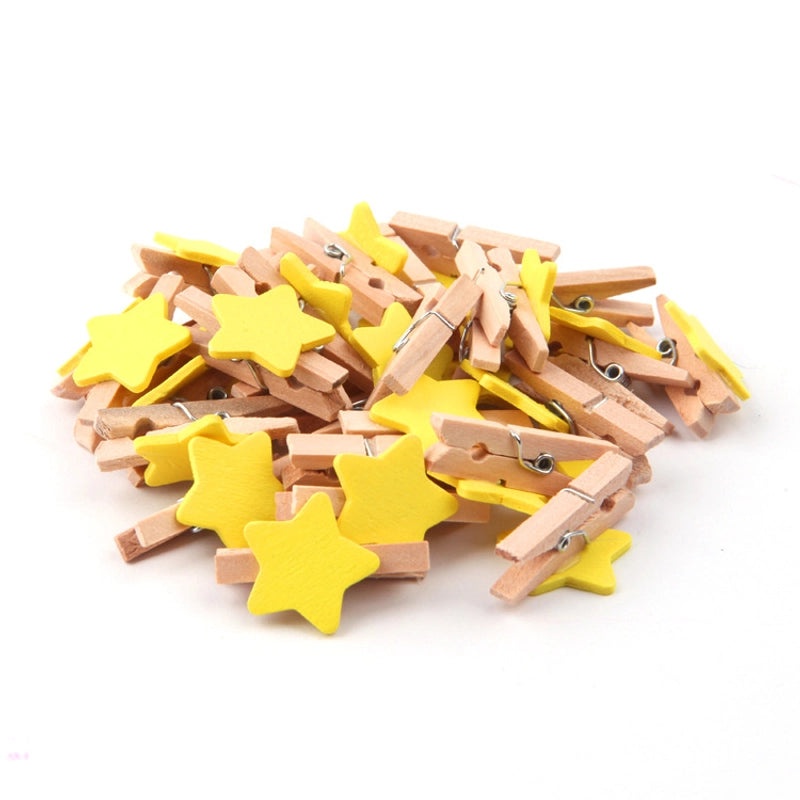 200 Pcs Wood Earrings Mix Star Heart Flower Shapes Minimalist Classic Casual Style|Jewelry & Accessories