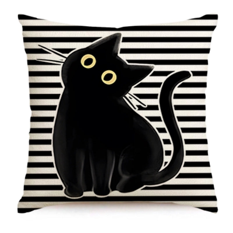 Halloween Ghost Linen Pillow Covers with IG Style Letters for Sofa Couch Decor|Home Decor