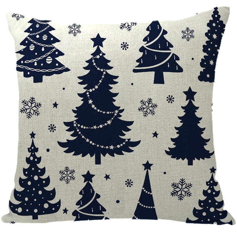 Winter Snowflake and Elk Linen Pillow Covers|Home Decor Pillows