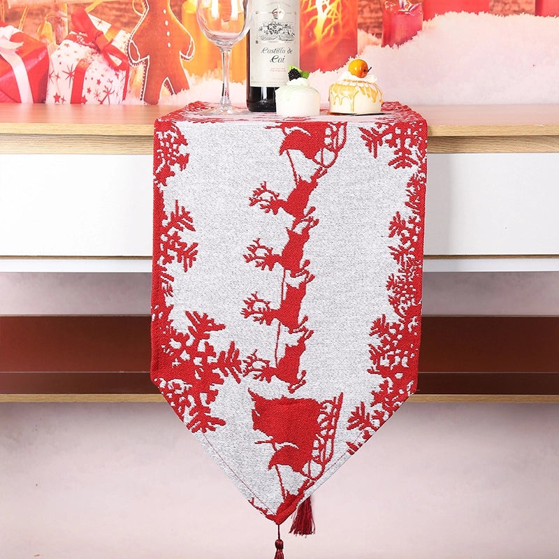 Holiday Reindeer Decorative Banquet Tablecloth|Home Decor Table Linens