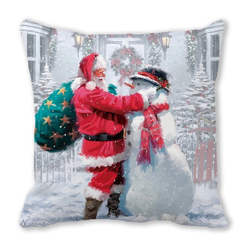 Festive Santa Pillow Covers for Couch Sofa Christmas Home Decor|Home Decor & Pillows