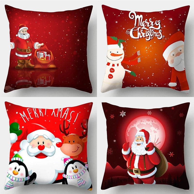 Christmas Minimalist Santa & Snowman Pillow Cases | Home Decor & Accessories