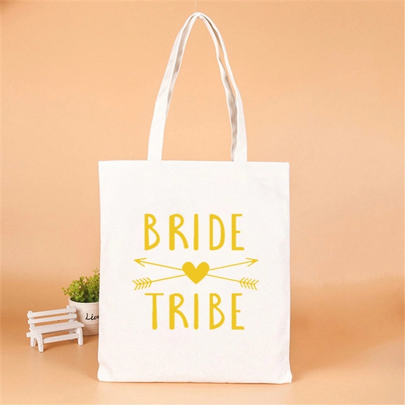 Personalized Linen Party Gift Bags with Letter Design|Party Supplies & Gift Wrapping