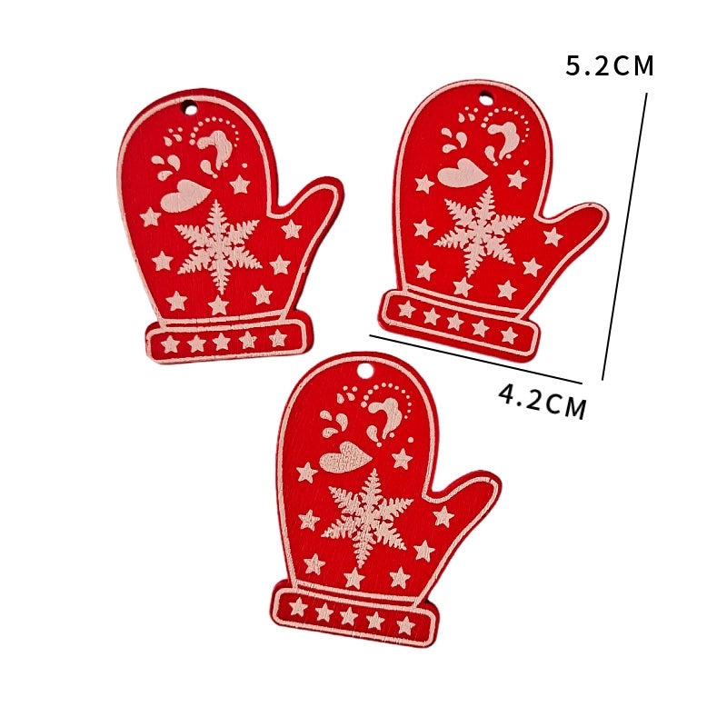 Creative Wooden Christmas Ornaments DIY Home Pendant Crafts Factory Direct | Home Decor & DIY Accessories