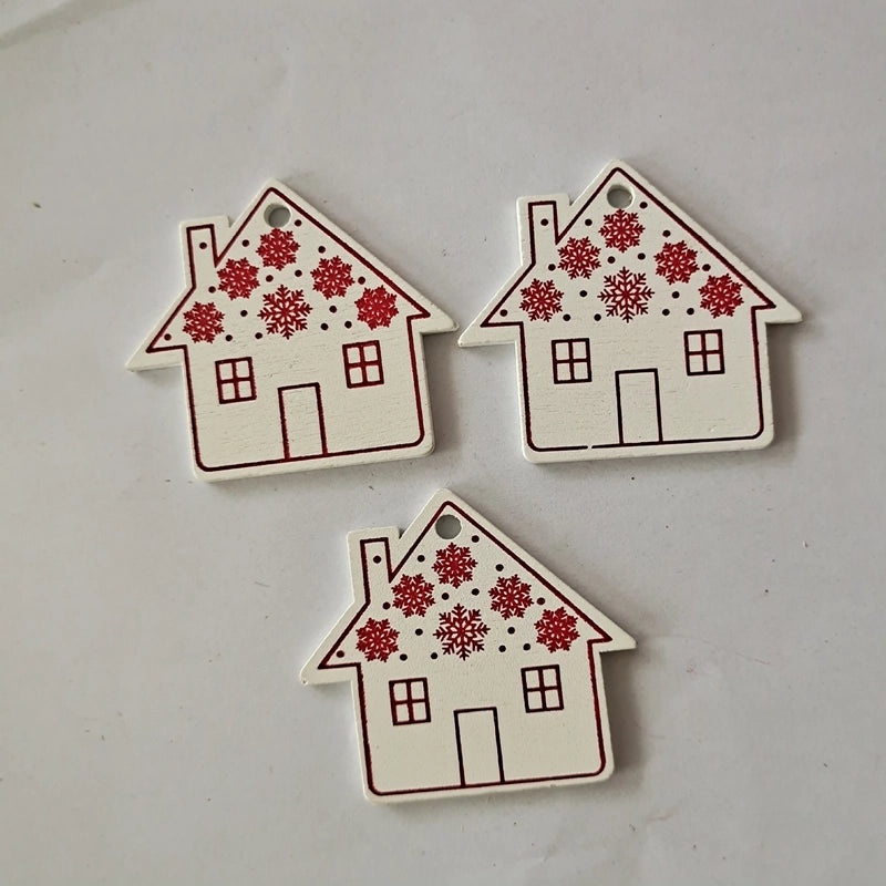 Creative Wooden Christmas Ornaments DIY Home Pendant Crafts Factory Direct | Home Decor & DIY Accessories