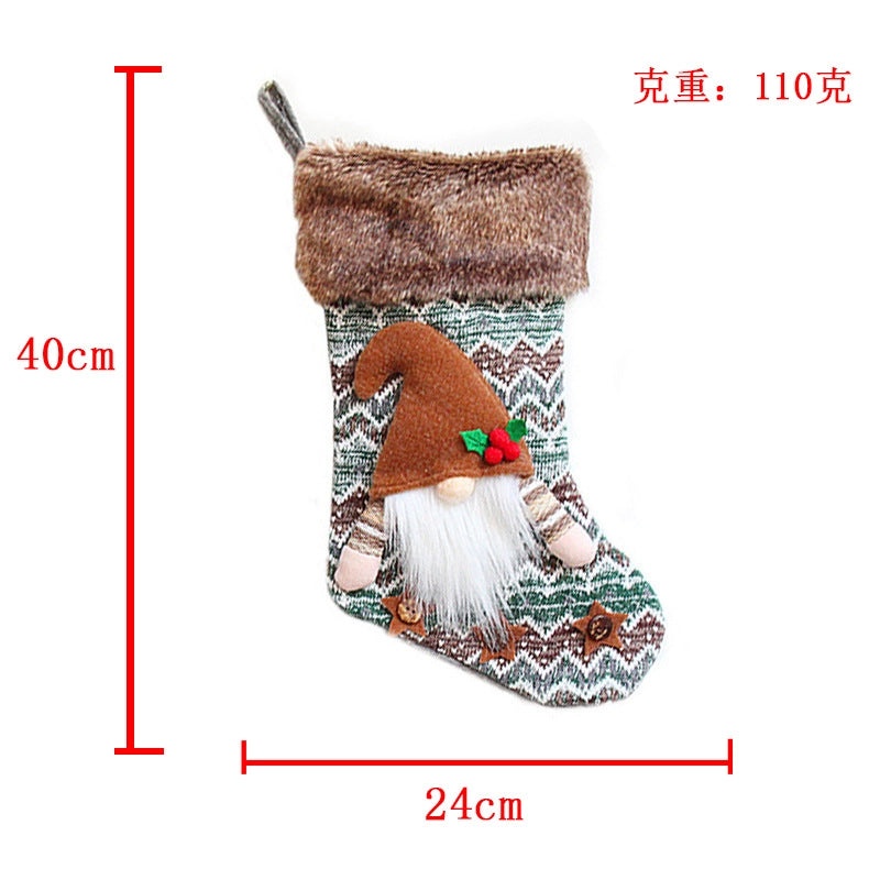 Christmas Knitted Gift Socks Christmas Tree Pendant Holiday Stockings Festive Christmas Decorations | Christmas Decorations & Stockings