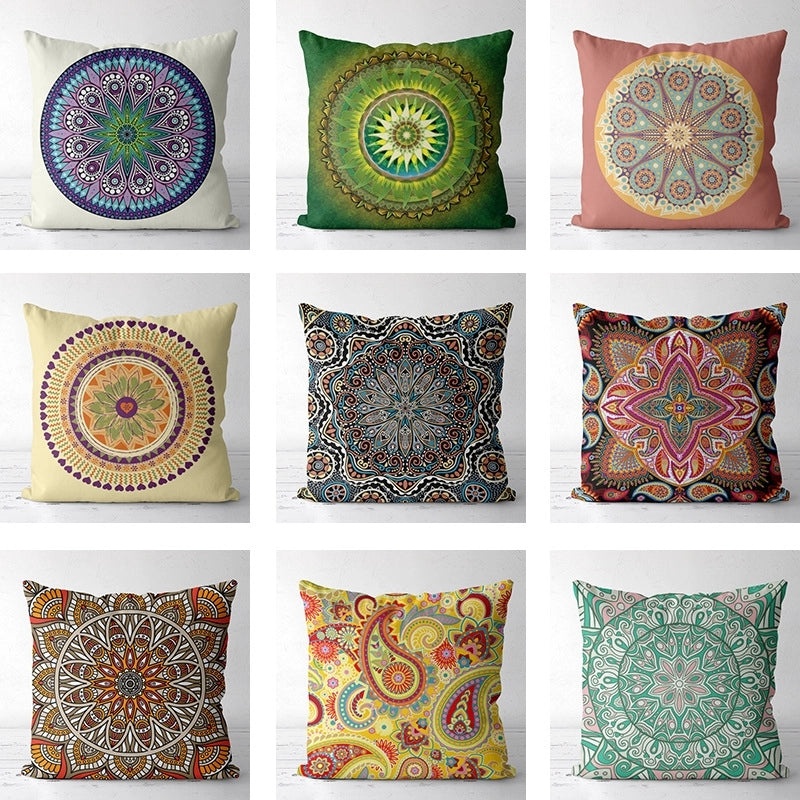 Vintage Printed Polyester Pillow Covers for Couch & Sofa | Home Decor Pillows