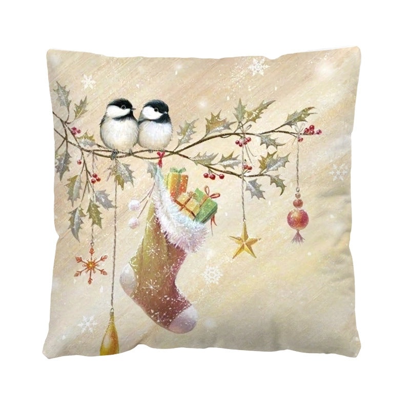 Festive Christmas Plush Santa & Snowman Pillow Covers | Holiday Home Decor & Sofa Accessories