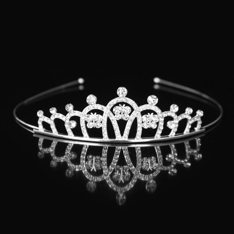 Elegant Princess Crown Hairpin with Rhinestone Inlay|Hair Accessories