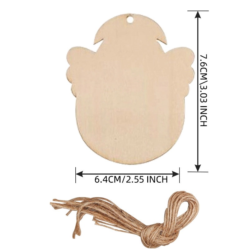 Wooden Christmas Tree Pendant Ornament Creative Carving Home Decoration Supplies|Christmas Decorations