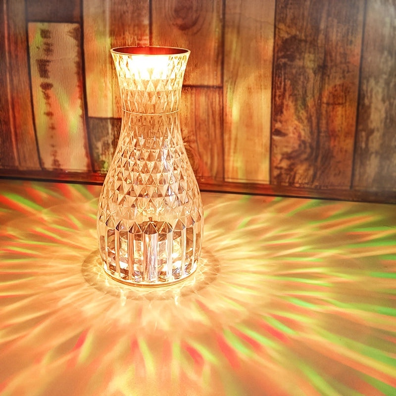 Minimalist Geometric Indoor Night Light with Mixed Materials, 1 Piece | Home Decor Lighting