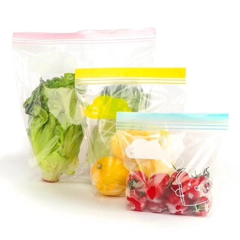 Minimalist Clear Plastic Freshness Seal Bag | Food Storage Bags