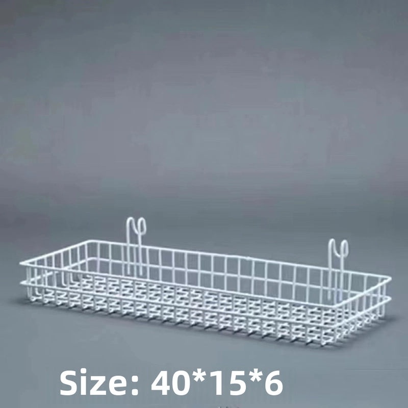 Metal Mesh Grid Wall Rack for Storage and Photo Display | Home Organization