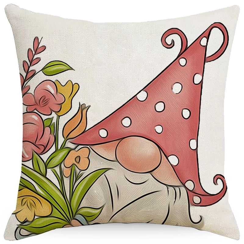 Rustic Floral Linen Pillow Covers | Home Decor & Bedding
