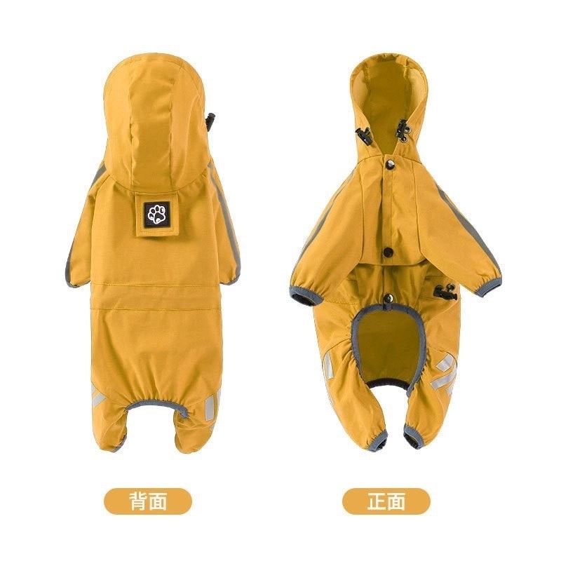 Adjustable Large, Medium, Small Dog Raincoat for Outdoor Wear | Pet Apparel & Accessories