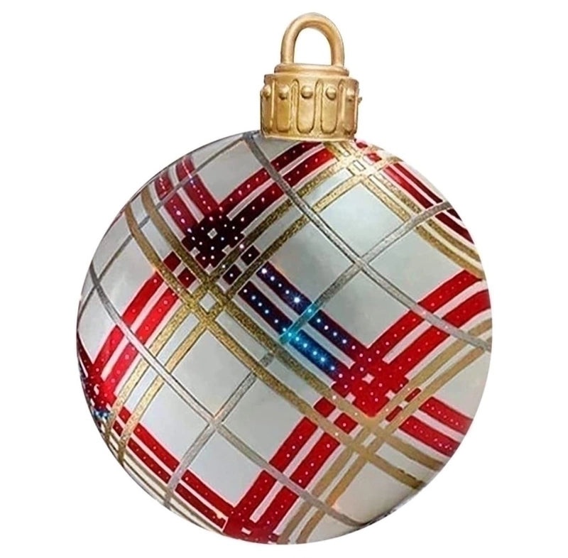 Vintage Christmas Striped PVC Balloons for Indoor and Outdoor Decoration | Holiday Decor