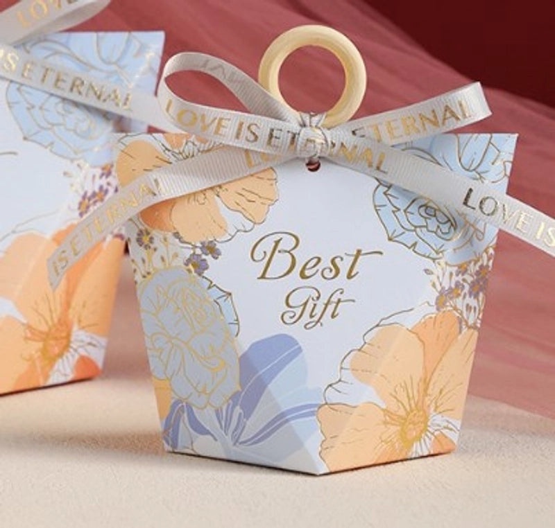 Floral Letter Paper Gift Bags for Wedding Banquets|Wedding Accessories