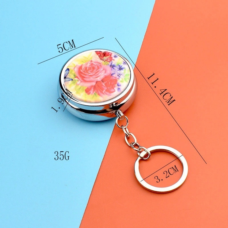 Minimalist Floral Metal Jewelry Organizer Box|Jewelry Storage & Organization