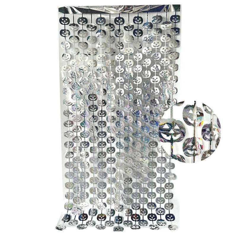 Halloween Skull Spider Rain Curtain Door Decoration | Party Supplies & Home Decor