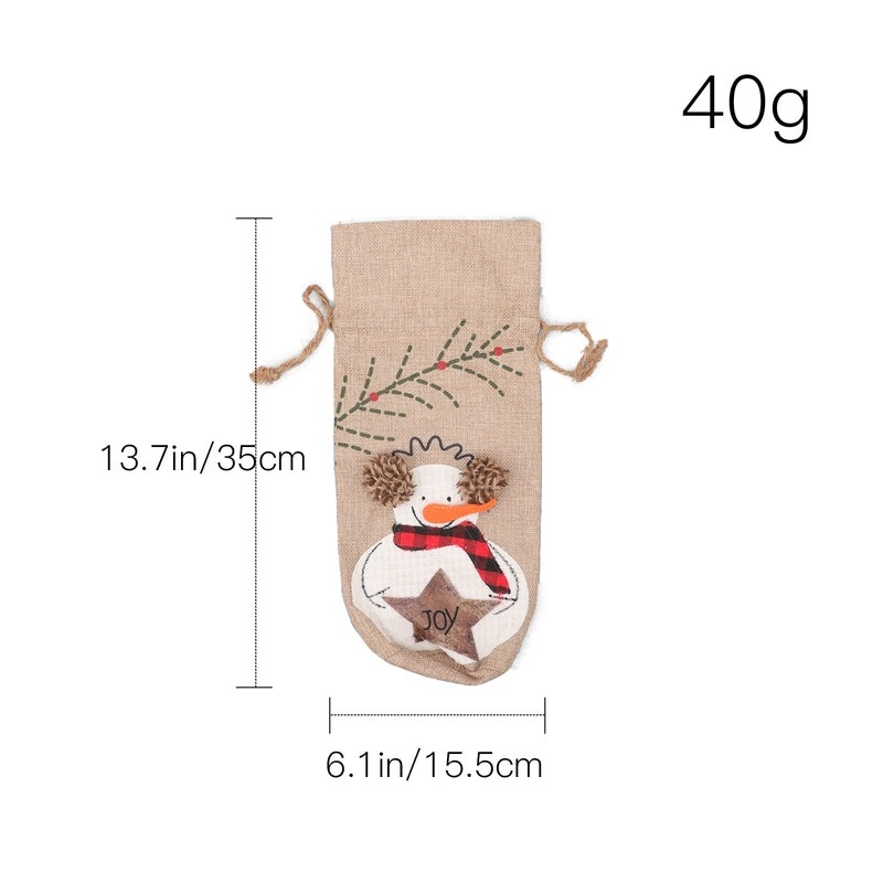 Festive Snowman Tablecloth and Chair Cover Set for Christmas Party Decor|Holiday Party Supplies