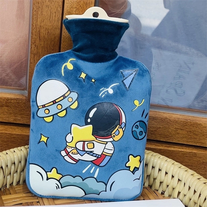 Autumn Winter Star Space Astronaut Cartoon Hot Water Bag High Density PVC Injection|Home & Living > Heating & Cooling > Hot Water Bottles