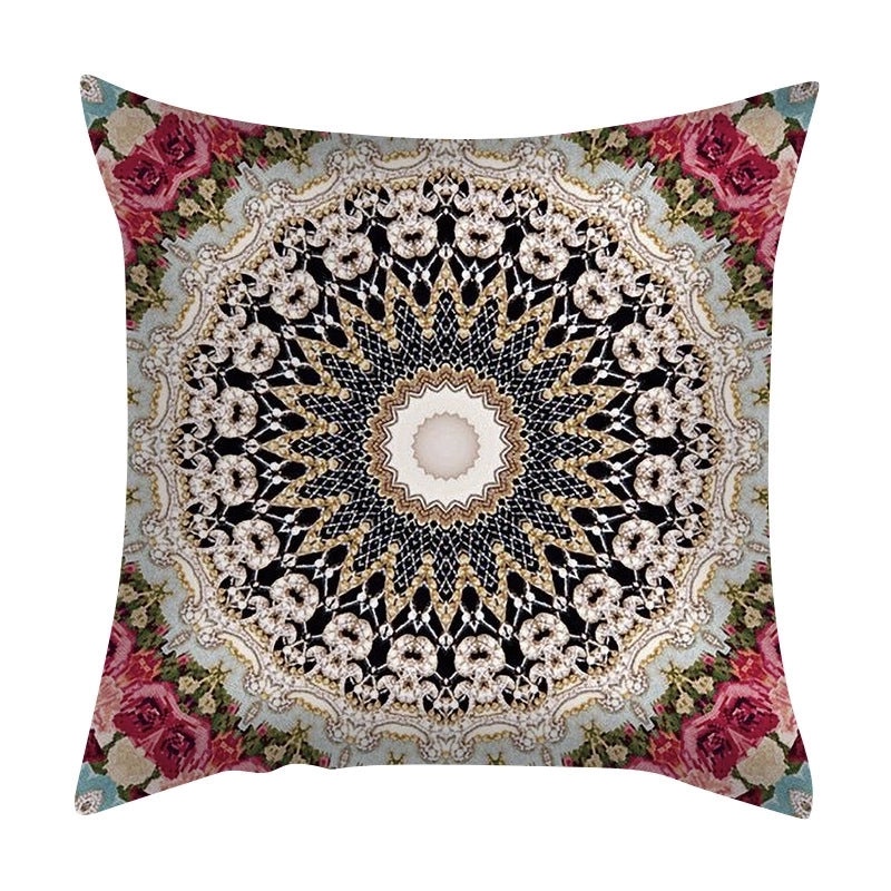 Bohemian Geometric Peach Skin Cushion Covers|Home Decor Pillows