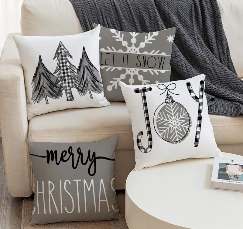 Stylish Alphabet Polyester Cushion Covers|Home Decor Pillows