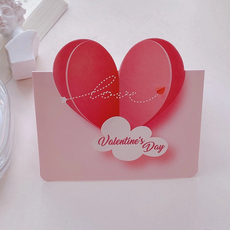 200 Valentine’s Day Heart-Shaped Paper Greeting Cards for Invitations | Party Supplies
