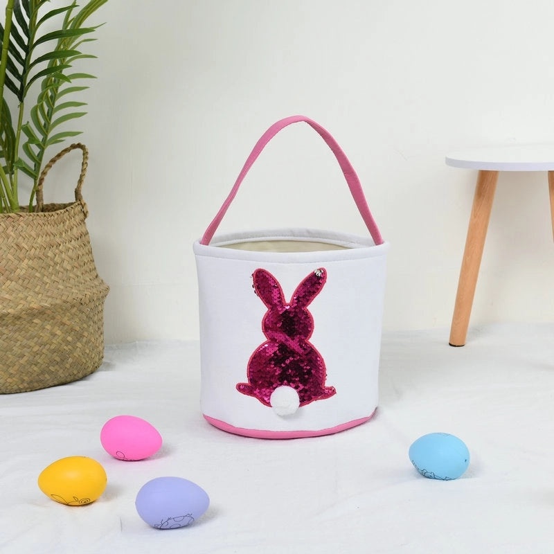 Minimalist Easter Rabbit Cloth Basket for Daily Use | Home Decor & Seasonal Accessories